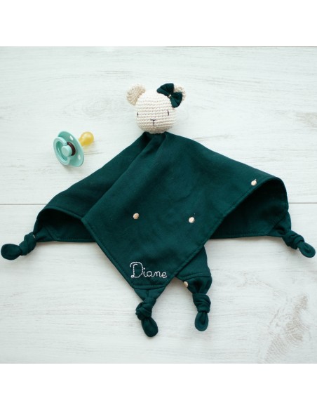 Doudou en double gaze Stardust Forest