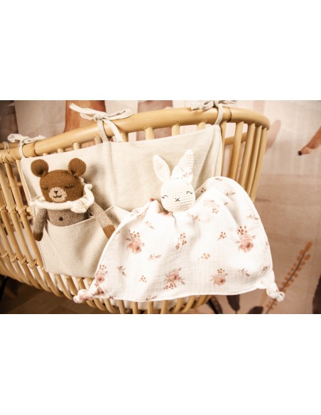 Doudou en double gaze Flower