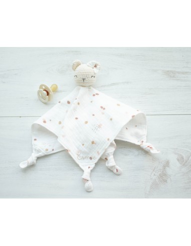 Doudou en double gaze Confetti