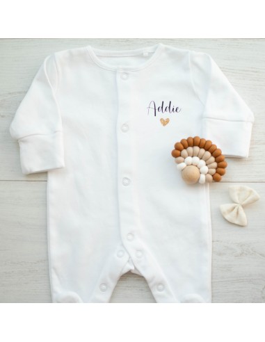 Pyjama en coton floqué