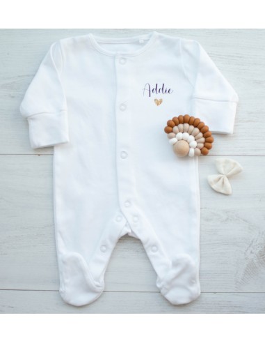 Pyjama en coton floqué