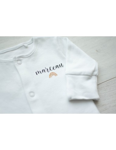 Pyjama en coton floqué