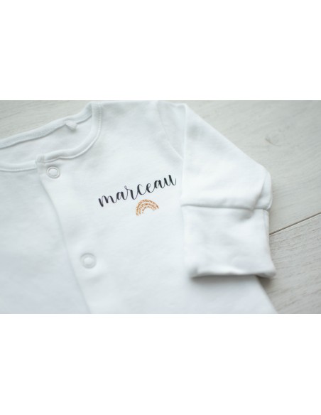 Pyjama en coton floqué