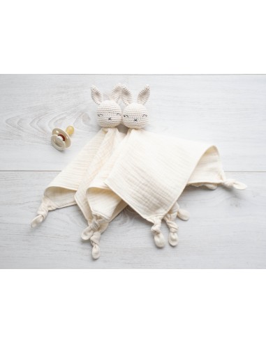 Doudou en double gaze Écru