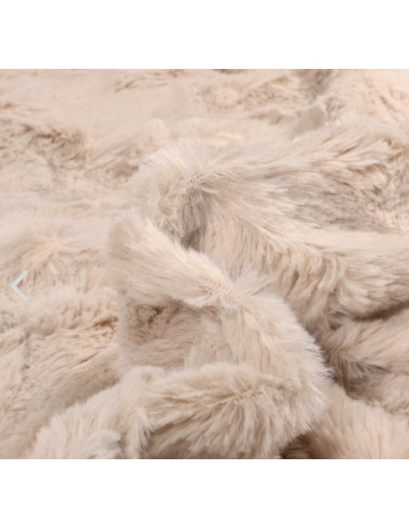 Doudou en double gaze et fourrure