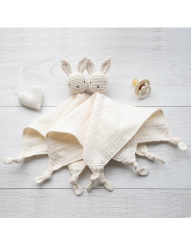 Doudou en double gaze Écru
