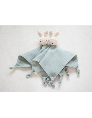 Doudou en double gaze Eucalyptus