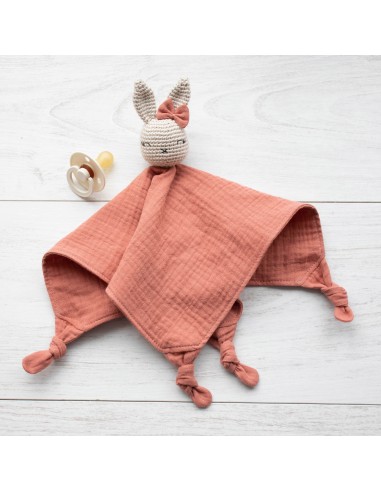 Doudou en double gaze Marsala